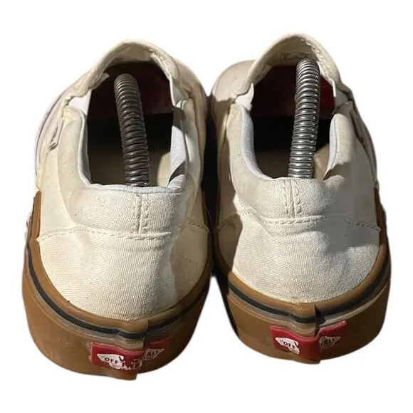 Vans Classic Slip On Gum Block Classic Skate Sneakers Size 8.5 Mens 10 Womens