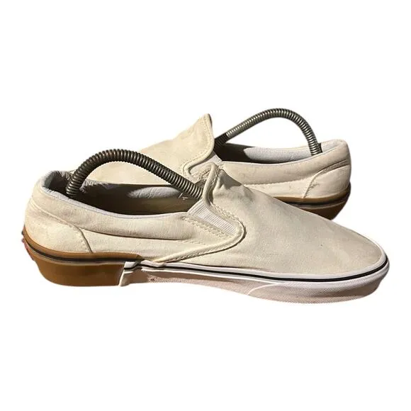 Vans Classic Slip On Gum Block Classic Skate Sneakers Size 8.5 Mens 10 Womens