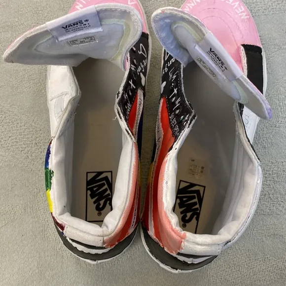 VANS Custom Hand Painted High Top Shoes