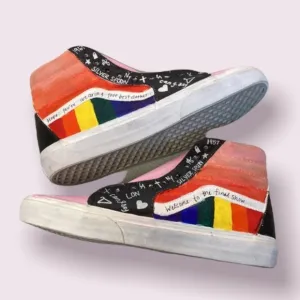 VANS Custom Hand Painted High Top Shoes