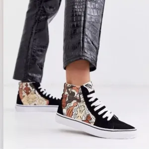 Vans High Top Breast Cancer Awareness Shoes