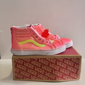Vans Kids High-Top Sneakers - Pink and Yellow