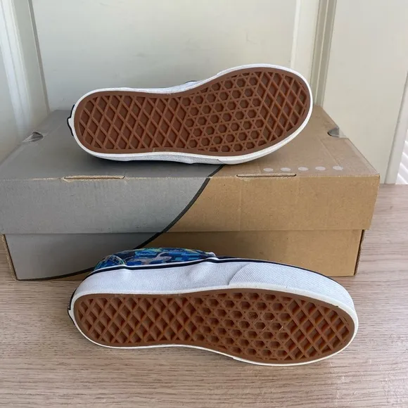 Vans Lo White/Multicolor Kids Sneakers Shoes- SZ 1 Y