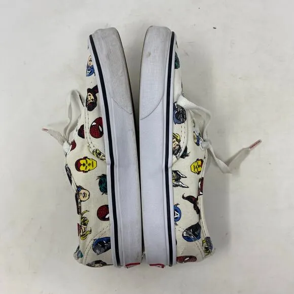 VANS Marvel Avengers Masks Faces Authentic Shoes Womens Size 5