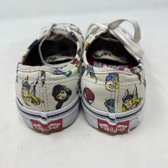 VANS Marvel Avengers Masks Faces Authentic Shoes Womens Size 5