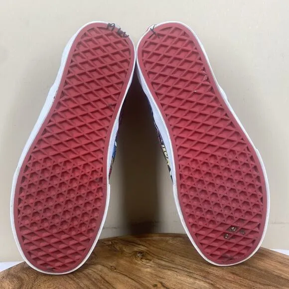 Vans Marvel Spider Man Classic Womens Size 8 Low Top Graphic Print Slip On Shoes