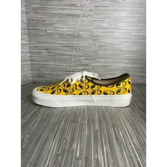 Vans Mens Authentic 44 Mooneyes Skate Shoes Yellow 721454 Low Top‎ 7.5M New