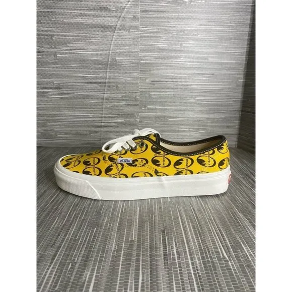 Vans Mens Authentic 44 Mooneyes Skate Shoes Yellow 721454 Low Top‎ 7.5M New
