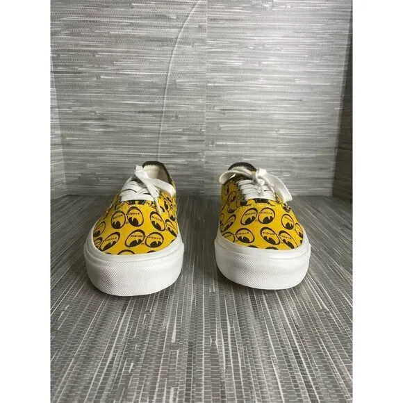 Vans Mens Authentic 44 Mooneyes Skate Shoes Yellow 721454 Low Top‎ 7.5M New