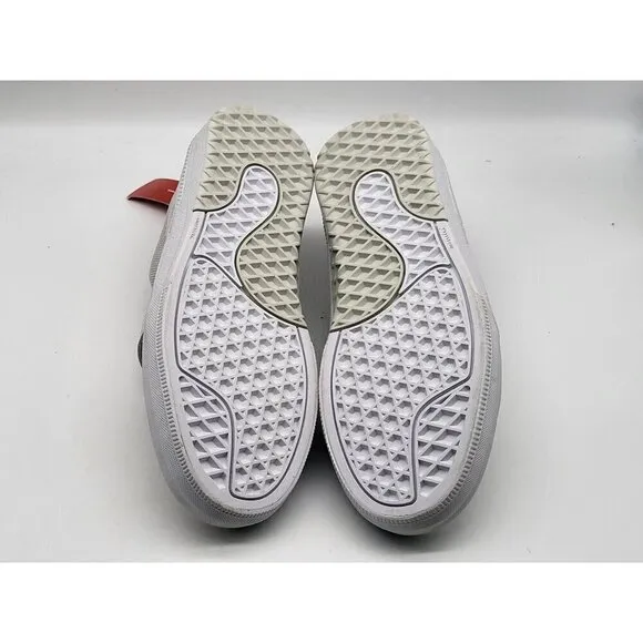 Vans Mens Kyle Walker Pro 2 Hook &amp; Loop Suede Skate Shoes Barley White Size 7.5