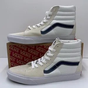 Vans Men’s Sk8-Hi (Classic Sport) Dress BlueVN0A32QG9YGWhite High-Top Sneakers