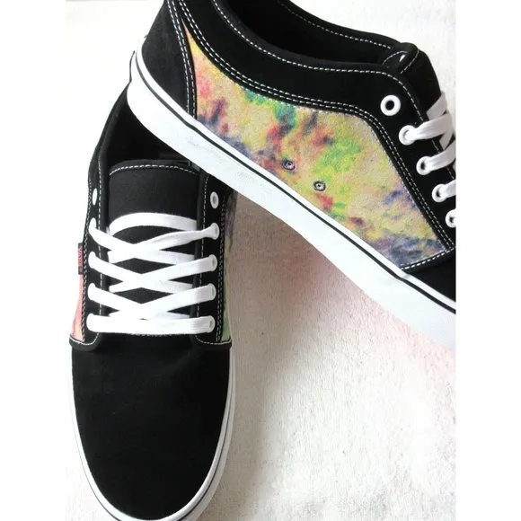 Vans Men's Skate Chukka Low Tie Dye Terry Black Multi Skate shoes Sizes NIB