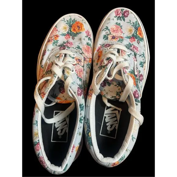 VANS Multicolor Era 'Garden Floral Print Sneaker Shoes Size Mens 5.5 Womens 7