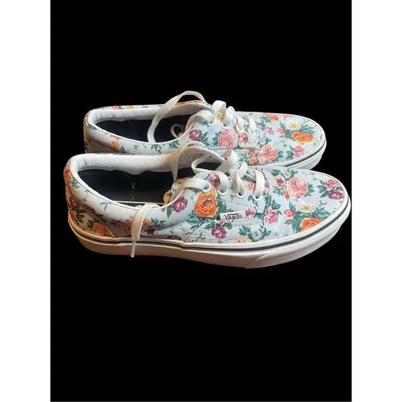 VANS Multicolor Era 'Garden Floral Print Sneaker Shoes Size Mens 5.5 Womens 7