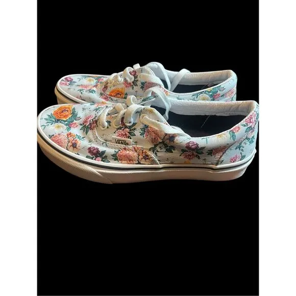 VANS Multicolor Era 'Garden Floral Print Sneaker Shoes Size Mens 5.5 Womens 7