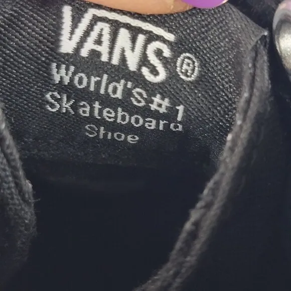 Vans Off The Wall Mens 10 Canvas High Top Triple Black Skate Shoes Sk8 Unisex