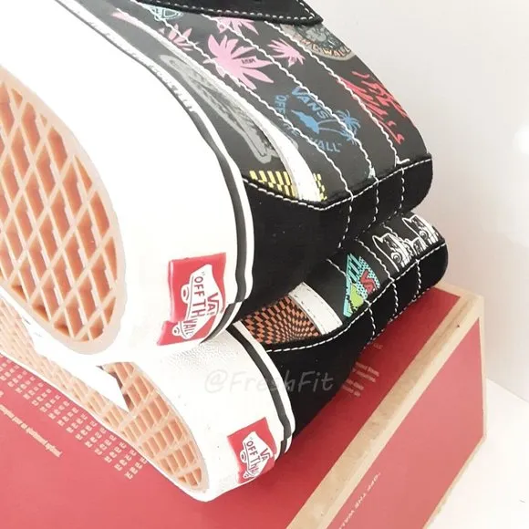 🆕Vans Off the Wall Sk8-Hi 138 Decon V66 Black/Multi Sneakers Shoes Mens 12