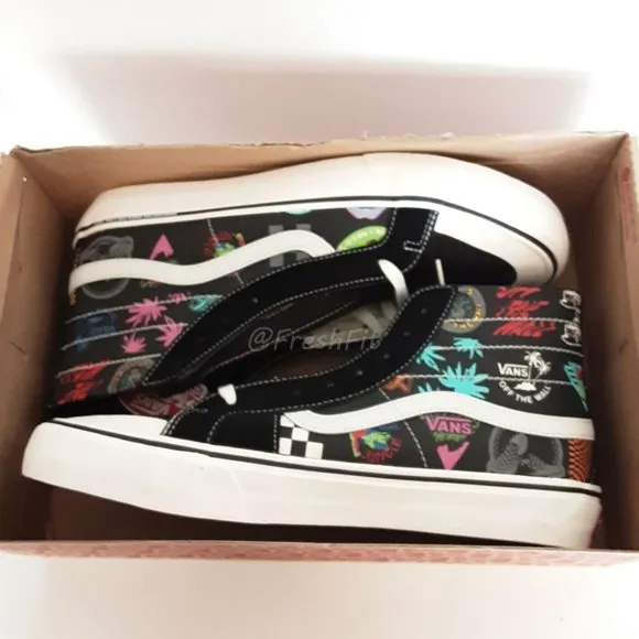 🆕Vans Off the Wall Sk8-Hi 138 Decon V66 Black/Multi Sneakers Shoes Mens 12