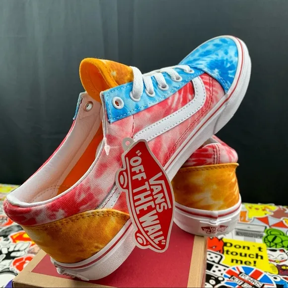 Vans Old Skool Multicolor Tie-Dye Womens Various Sizes