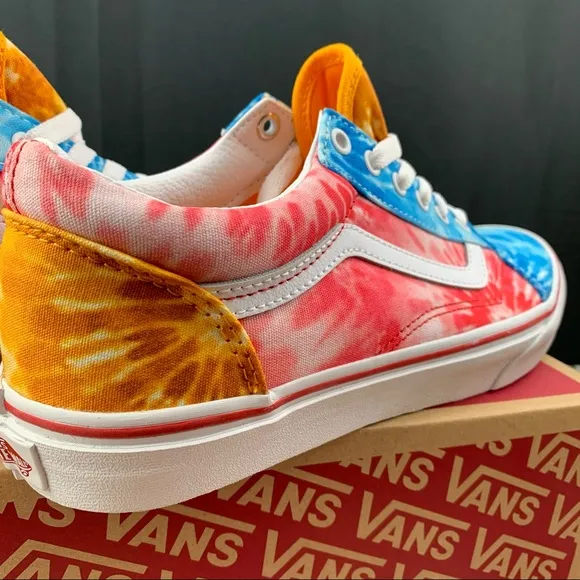 Vans Old Skool Multicolor Tie-Dye Womens Various Sizes