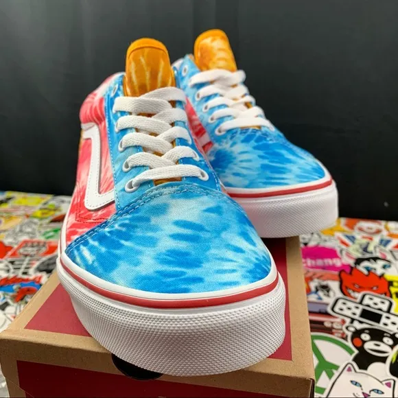 Vans Old Skool Multicolor Tie-Dye Womens Various Sizes