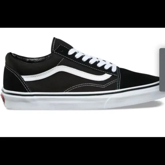 Vans Old Skool Shoes blk/white Mens Size 10 nwt in box