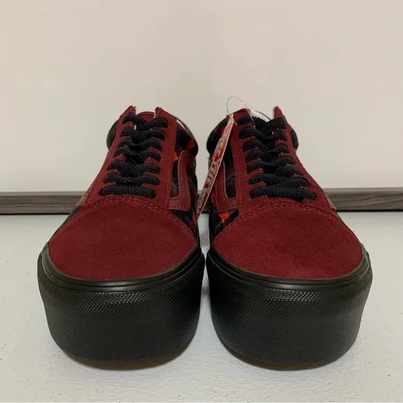 Vans Old Skool Stackform 'Velvet Plaid' Shoes-Size 7.5 NWT