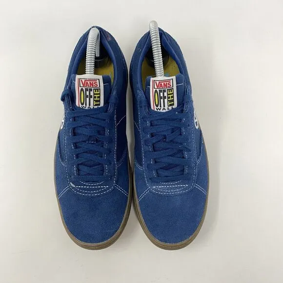 Vans Paradoxxx Blue Suede Gum Sneakers Size M 7 / W 8.5 Low Top Ultra Cush Shoes