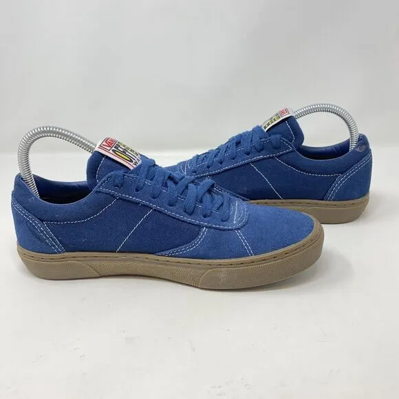 Vans Paradoxxx Blue Suede Gum Sneakers Size M 7 / W 8.5 Low Top Ultra Cush Shoes