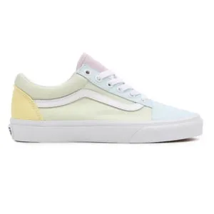 VANS PASTEL BLOCK OLD SKOOL SHOES | MULTI / TRUE WHITE GIRLS YOUTH NWT