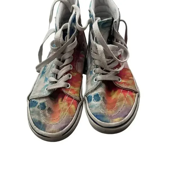 VANS Sk8-Hi Blue One Piece Punk Hazard Lace Up High Top Sneaker Shoes Size 1.5