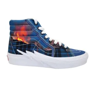 VANS SK8-HI Bolt Big Reveal Classics Skate Shoes Blue Canvas Sneakers Women's 6