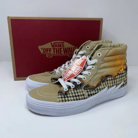 VANS Sk8-Hi Bolt Big Reveal Taos Taupe High Top Lace Up Men’s/Women’s Shoes New