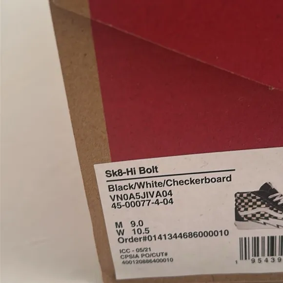 Vans Sk8-Hi Bolt multicolor black white checkerboard high top skate sneakers
