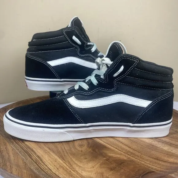 Vans Sk8-Hi Classic Mens Black And White Size 9.5 High Top Shoes