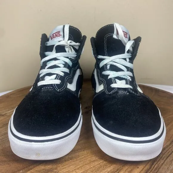 Vans Sk8-Hi Classic Mens Black And White Size 9.5 High Top Shoes