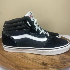 Vans Sk8-Hi Classic Mens Black And White Size 9.5 High Top Shoes