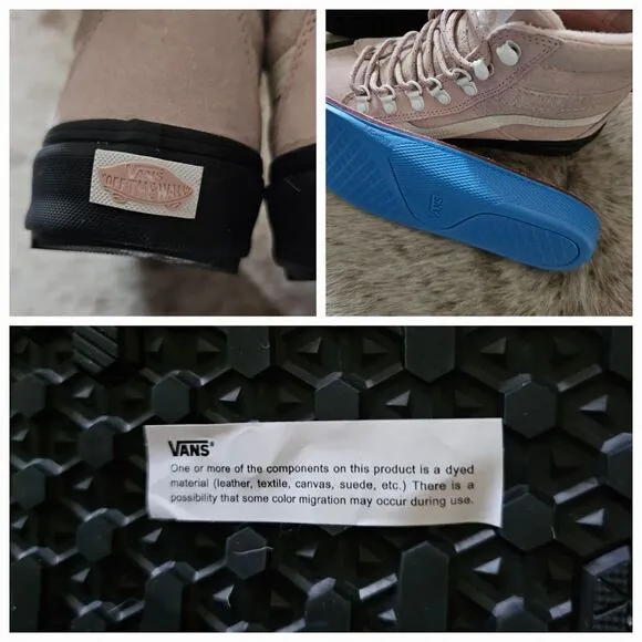 VANS SK8-Hi DR MTE-2 Waterproof Sneakers Shoes Pink Women's Size 8.5 NEW