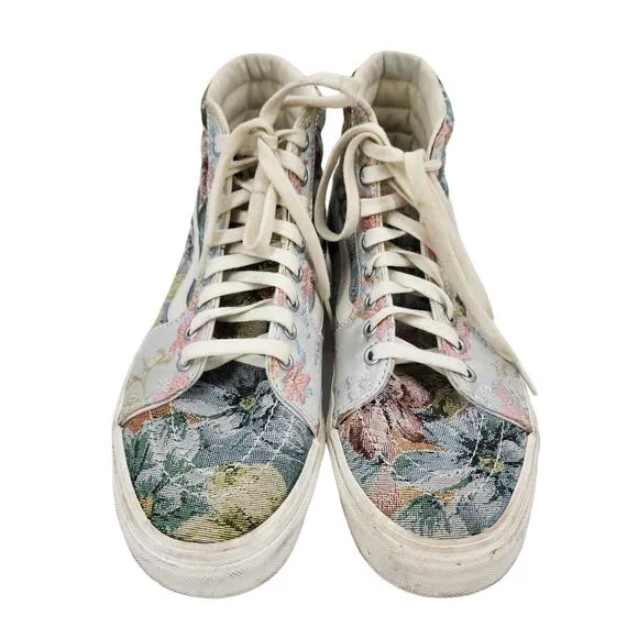 Vans SK8-Hi Floral Tapestry Print High Top Shoes Sneakers Womens Size 9.5