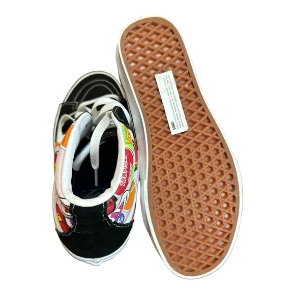 Vans Sk8-Hi Retro Mart Womens Size9.5 Mens 8 Food High Top Shoes Sneakers