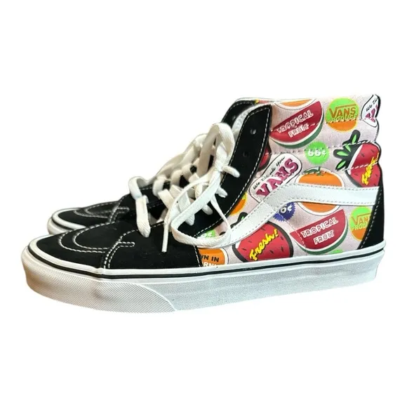 Vans Sk8-Hi Retro Mart Womens Size9.5 Mens 8 Food High Top Shoes Sneakers