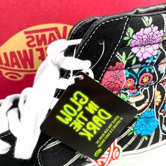 VANS Sk8-Hi Shoes Men Size Suede Canvas Black VN0A7Q5NBMW Top High Skateboarding