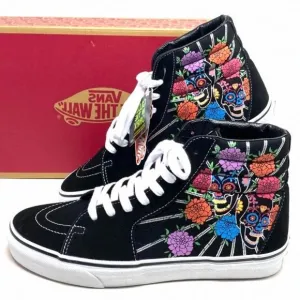 VANS Sk8-Hi Shoes Men Size Suede Canvas Black VN0A7Q5NBMW Top High Skateboarding