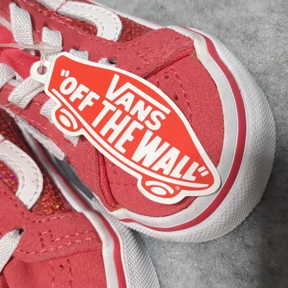 VANS Sk8-Hi Zip Toddler Girls Pink Shoes size 4