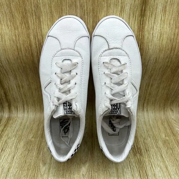 Vans Sport Low Men's‎ Size 13 White Checkerboard Skate Shoes Casual Low Top