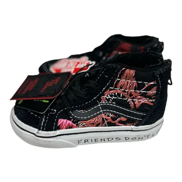 Vans Stranger Things Hi Top Shoes US Toddler Size 5 Friends Don’t Lie NWT