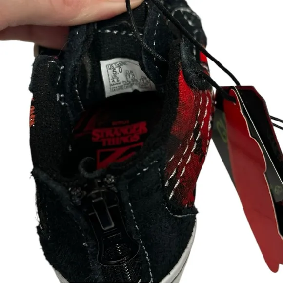Vans Stranger Things Hi Top Shoes US Toddler Size 5 Friends Don’t Lie NWT