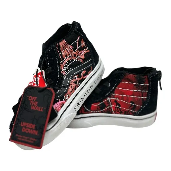 Vans Stranger Things Hi Top Shoes US Toddler Size 5 Friends Don’t Lie NWT
