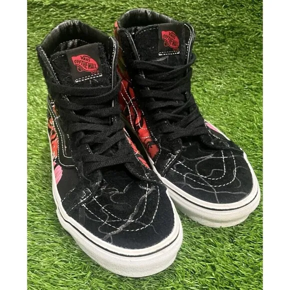 Vans Stranger Things Sk8 High Shoes Mens 10 Black Netflix Upside Down Demogorg