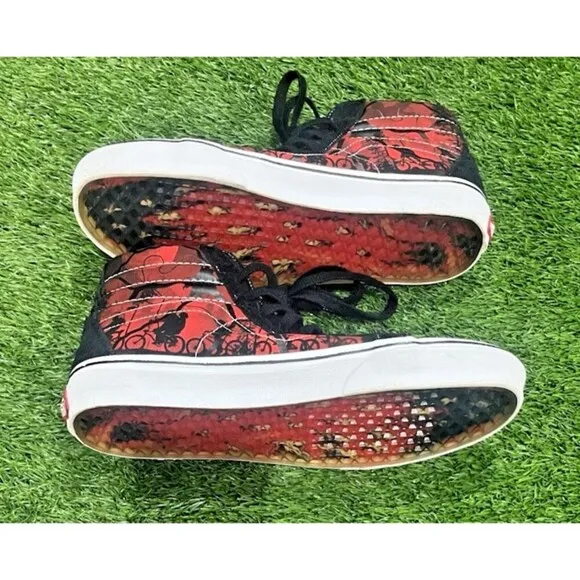 Vans Stranger Things Sk8 High Shoes Mens 10 Black Netflix Upside Down Demogorg